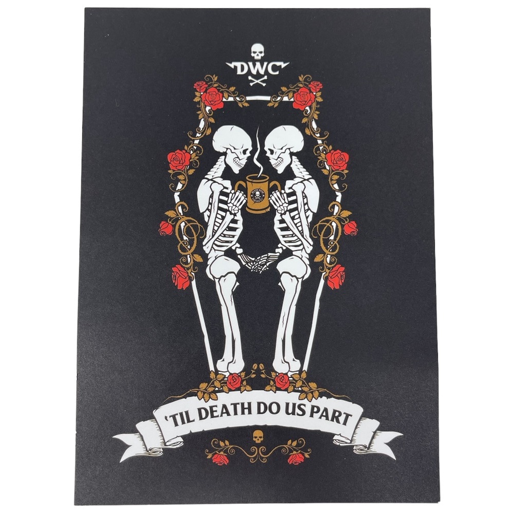 Death Wish Coffee Co Promo Item ‘Til Death Do Us Part Insert Sweepstakes Card